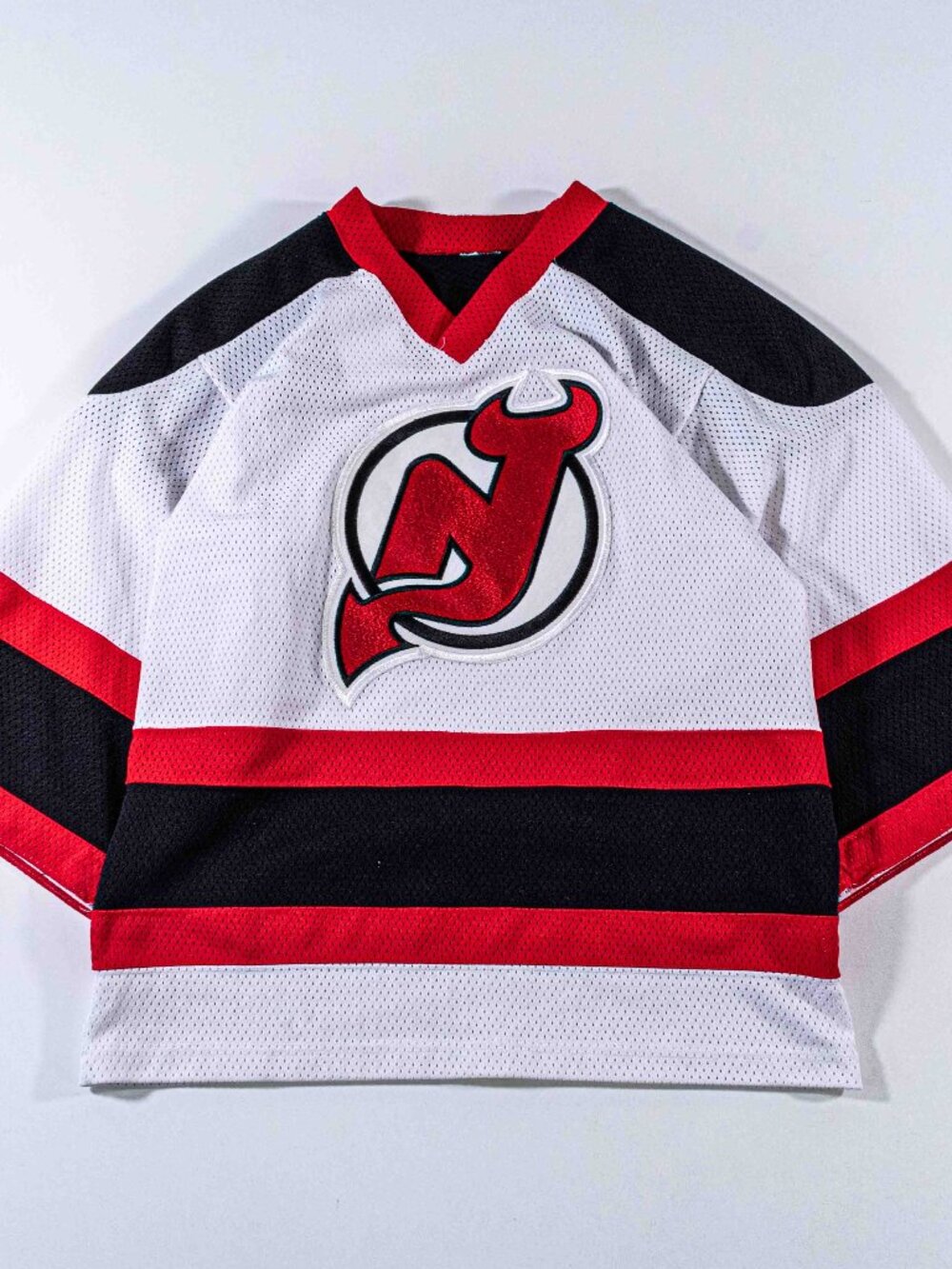 Vintage NJ Devils CCM Hockey Jersey Youth L XL 90s New Jersey NHL VTG